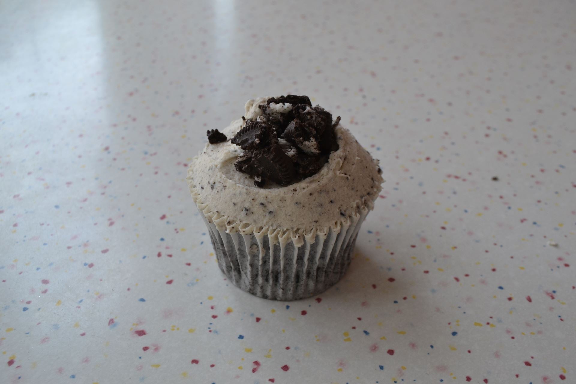 Vegan Cookies and Cream Cupcake