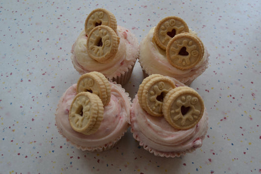 Jammy Dodger Cupcake