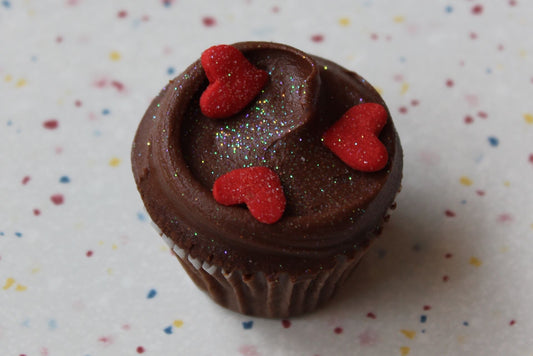 Valentine's Themed Mini Chocolate Cupcake