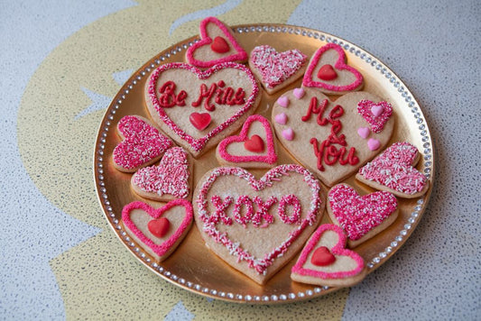 Valentine's Heart Iced Biscuit