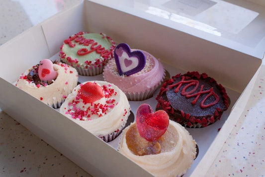 Valentine's Gift Box - 6 cupcakes