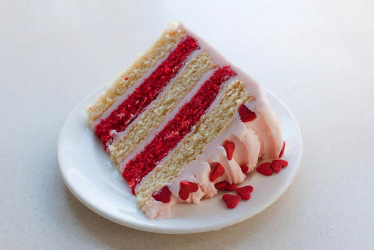 Valentine's Stripey Cake