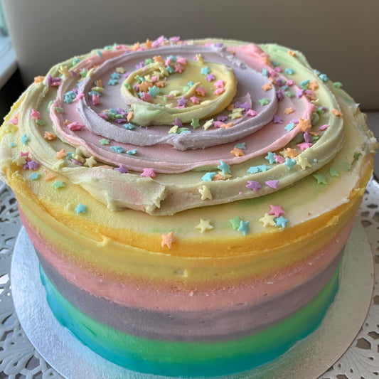 Rainbow Marble Cake