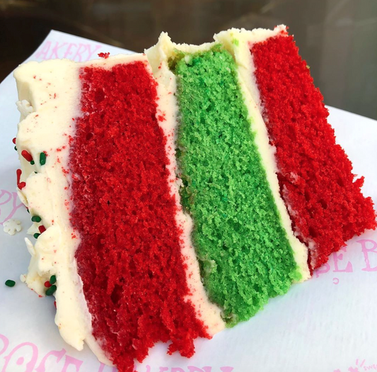 Christmas Stripey Cake